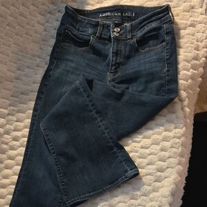 American Eagle Outfitters Women's Dark Blue Skinny Jeans